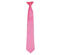 Premier Men's Colours Satin Clip Tie in Fuchsia Premier Fuchsia One Size