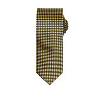 Premier Men's Puppy Tooth Formal Work Tie Pack of 2 in Gold Premier Gold One Size