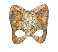 (One Size, Gold) Smiffys Unisex Adult Cat Metallic Eye Mask