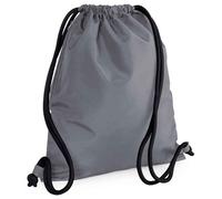(One Size, Graphite/Black) Bagbase Icon Drawstring Bag