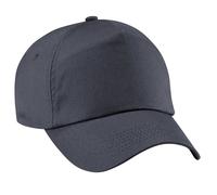 (One Size, Graphite Grey) Beechfield Unisex Plain Original 5 Panel Baseball Cap