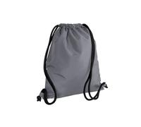 Bagbase Icon Drawstring Bag Gymsac in Grey Bagbase Grey