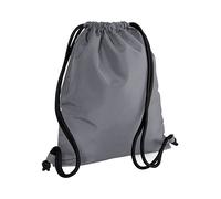 Bagbase Men's Icon Drawstring Bag Gymsac Pack of 2 in Grey Bagbase Grey