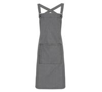 (One Size, Grey Denim) Premier Cross Back Barista Bib Apron