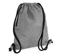 Bagbase Icon Drawstring Bag Gymsac in Mid Grey Bagbase Mid Grey
