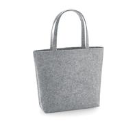 (One Size, Grey Melange) BagBase Felt Shopper/Tote