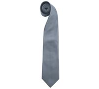 Premier Men's Fashion "Colours" Work Clip On Tie Pack of 2 in Grey Premier Grey One Size