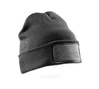 (One Size, Grey) Result Adults Unisex Double Knit Thinsulate Printers Beanie