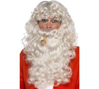 (One Size, Grey) Smiffys Santa Claus Christmas Costume Accessory Set