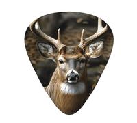 One Size Guitar Picks Bulk 3 Different Thickness Personalized Guitar Plectrums With Storage Box Camouflage Deer Guitar Accessories For Bass Electric Guitar Acoustic Guitar Lovers