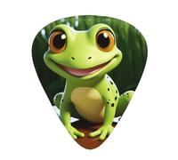 One Size Guitar Picks Bulk 3 Different Thickness Personalized Guitar Plectrums With Storage Box Cute Frog Guitar Accessories For Bass Electric Guitar Acoustic Guitar Lovers