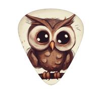One Size Guitar Picks Bulk 3 Different Thickness Personalized Guitar Plectrums With Storage Box Cute Owl Guitar Accessories For Bass Electric Guitar Acoustic Guitar Lovers