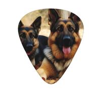 One Size Guitar Picks Bulk 3 Different Thickness Personalized Guitar Plectrums With Storage Box German Shepherd Dog Guitar Accessories For Bass Electric Guitar Acoustic Guitar Lovers