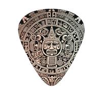 One Size Guitar Picks Bulk 3 Different Thickness Personalized Guitar Plectrums With Storage Box Mayan Calendar End Of The World Guitar Accessories For Bass Electric Guitar Acoustic Guitar Lovers