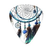 One Size Guitar Picks Bulk 3 Different Thickness Personalized Guitar Plectrums With Storage Box Native American Dream Catcher Guitar Accessories For Bass Electric Guitar Acoustic Guitar Lovers