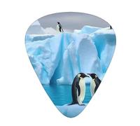 One Size Guitar Picks Bulk 3 Different Thickness Personalized Guitar Plectrums With Storage Box Penguins On The Iceberg Guitar Accessories For Bass Electric Guitar Acoustic Guitar Lovers