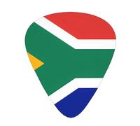 One Size Guitar Picks Bulk 3 Different Thickness Personalized Guitar Plectrums With Storage Box South Africa Flag Guitar Accessories For Bass Electric Guitar Acoustic Guitar Lovers