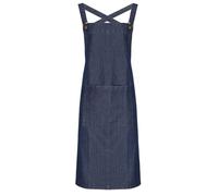 (One Size, Indigo Denim) Premier Barista Polycotton Cross Back Full Apron