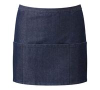 (One Size, Indigo Denim) Premier Ladies/Womens Colours 3 Pocket Apron / Workwear