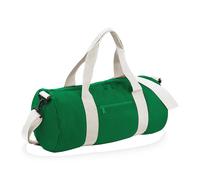 Bagbase Men's Plain Varsity Barrel Duffle Bag (20 Litres) Pack of 2 in Green Bagbase Green One Size