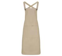 (One Size, Khaki) Premier Barista Cross Back Full Apron