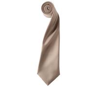 (One Size, Khaki) Premier Unisex Adult Colours Satin Tie