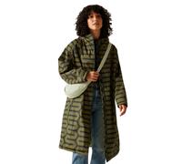 (One Size, Large Wiggle Olive) Regatta Womens Orla Kiely Bold Waterproof Fleece Lined Changing Robe - One Size