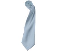 Premier Mens Plain Satin Tie (Narrow Blade) (Pack of 2) (Light Blue) - One Size