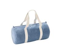 (One Size, Light Denim) Bagbase Barrel Denim Duffle Bag