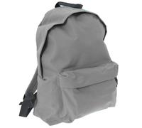 (One Size, Light Grey/Graphite Grey) Bagbase Fashion Backpack / Rucksack (18 Litres) (Pack Of 2)