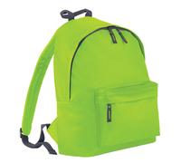 (One Size, Lime/Graphite) Bagbase Childrens/Kids Fashion Backpack