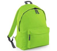 (One Size, Lime/Graphite) Bagbase Original Fashion Backpack