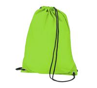 Bagbase Men's Budget Water Resistant Sports Gymsac Drawstring Bag (11L) in Green Bagbase Green