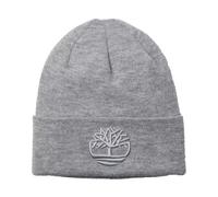 (One Size, Medium Grey) Timberland Unisex Adult Logo Ribbed Beanie