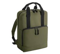 (One Size, Military Green) Bagbase Unisex Adult Cooler Recycled Backpack