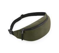 (One Size, Military Green) BagBase Unisex Recycled Belt Bag
