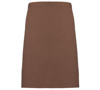 (One Size, Mocha) Premier Ladies/Womens Mid-Length Apron (Pack of 2)