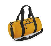 (One Size, Mustard) BagBase Recycled Barrel Bag