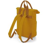 (One Size, Mustard) Bagbase Unisex Adult Roll Top Twin Handle Backpack