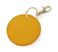 Bagbase Boutique Circular Key Clip in Mustard Bagbase Mustard One Size