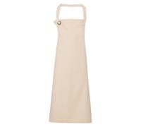 (One Size, Natural) Premier Unisex Adult Calibre Bibbed Apron