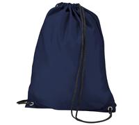 Bagbase Men's Budget Water Resistant Sports Gymsac Drawstring Bag (11L) in Navy Bagbase Navy