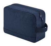 (One Size, Navy) Bagbase Essentials Recycled Toiletry Bag