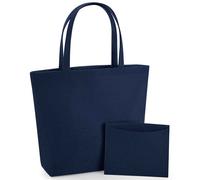 (One Size, Navy) Bagbase Felt Shopper
