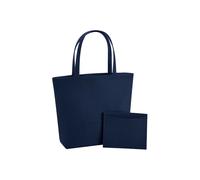 (One Size, Navy) Bagbase Felt Shopper Bag