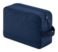 (One Size, Navy) Bagbase Unisex Adult Essentials Recycled Toiletry Bag