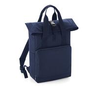 (One Size, Navy Dusk) BagBase Twin Handle Roll-Top Backpack