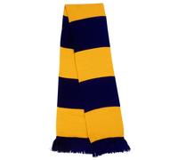 (One Size, Navy/Gold) Result Mens Heavy Knit Thermal Winter Scarf