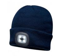 (One Size, Navy) Portwest Mens LED Head Light Beanie