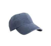 (One Size, Navy/Putty) Result Headwear Washed Cotton Sandwich Peak Baseball Cap